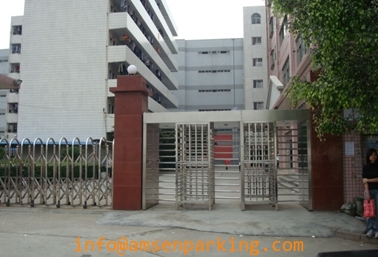 Double lane full height turnstile security revolving gate for schools