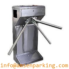 #400 brushed treatment SUS304 Waist High Semi Automatic electronic tripod turnstile gate