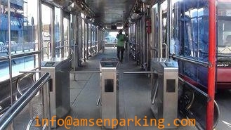 304# stainless steel Outdoor Application Semi-automatic Security Turnstiles AM-TS40-1