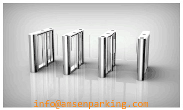 304 / 316 stainless steel security smalles footprint slim lane flap barrier management PNG