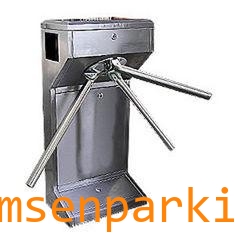 TCP / IP Waist High Semi Automatic electronic tripod turnstile gate for entry access contr