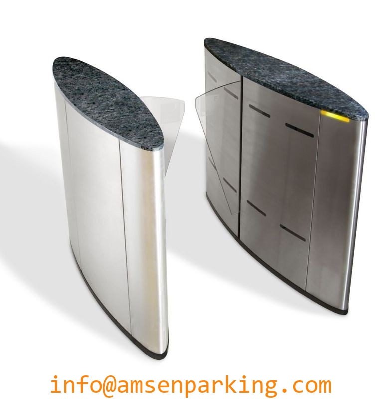 AMSEN ZLANE Series ID IC card stainless steel Entrance swing barrier barrier gates for IFC