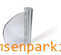 Odd glass flap barrier gate for innovative decor and security