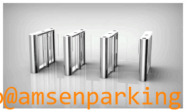 Fast slim lane speed gate for smaller footprint but faster walk through for metro,airport